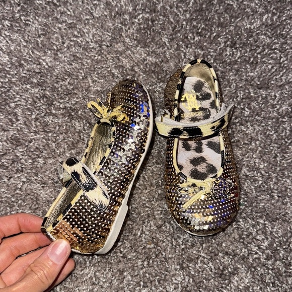 Sequin Roberto cavalli Mary Jane toddler ballet flats - Picture 4 of 4